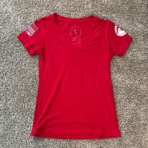 R.E.D Women’s V-neck shirt